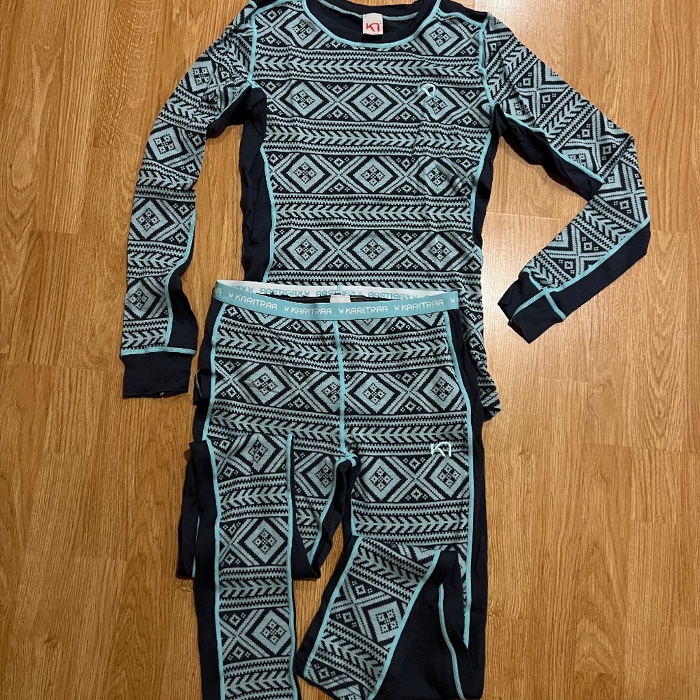 Kari Traa Women's Skiing / Snowboarding Base Layer Set, Size M - Excellent Cond.